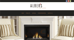 Desktop Screenshot of albersfireplaces.com
