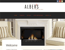 Tablet Screenshot of albersfireplaces.com